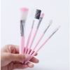 Set Kuas Make Up 5 in 1 Warna Pink