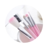 Set Kuas Make Up 5 in 1 Warna Pink