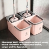 Pel Lantai 2 in 1 SEMUT BERSIH – Spin Mop Multifungsi