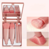 Set Kuas Makeup Mini Praktis dengan Cermin