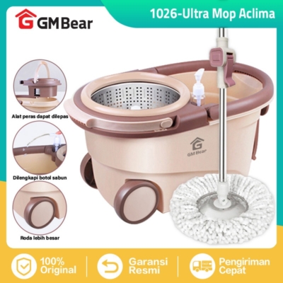 Spin Mop GM Bear 1026 – Alat Pel Lantai Otomatis