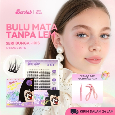 Bulu Mata Palsu DOROLAB 【IRIS】 – Tanpa Lem, Mudah Dipakai