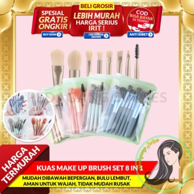 Kuas Make Up 8 Pcs – Set Lengkap untuk Tampil Sempurna