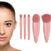 Kuas Makeup Mini Travel dengan Cermin