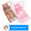 Kuas Makeup Mini Travel dengan Cermin