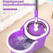 MOP Super Canggih 360° – Pel Lantai Stainless Peras Otomatis