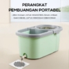 Bonbox Mop Pel Lantai 2 in 1 dengan Ember Spin