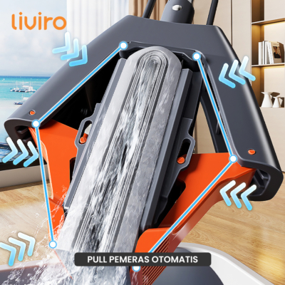 Pel Lantai Spongy Liviro – Tarik Peras Otomatis