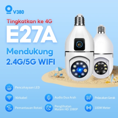Kamera CCTV Lensa Ganda V380
