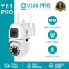 CCTV Pintar V380 Pro Y03pro dengan Lensa Dual dan Pemantauan 360° Premium