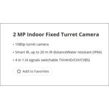 Kamera Turret Dalam Ruangan 1080p