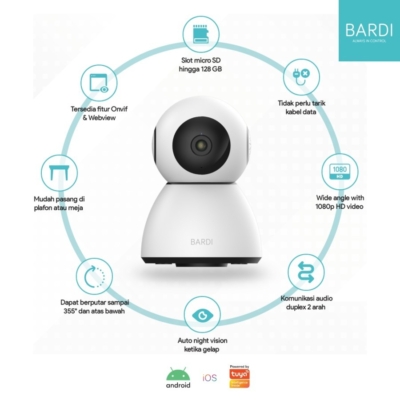 Kamera CCTV Pintar BARDI dengan Motion Tracking