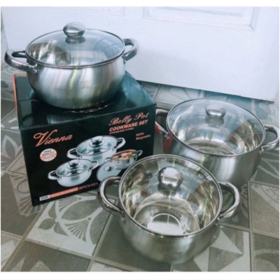 Set Panci Vienna 3 Pcs Stainless Steel