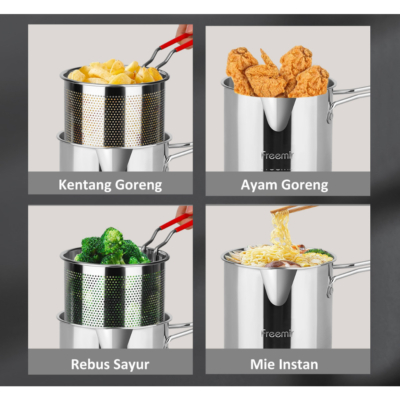 Panci Mini Penggorengan Stainless Steel