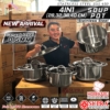 Panci Kuah Stainless Steel Supra – Ukuran Besar untuk Katering dan Restoran